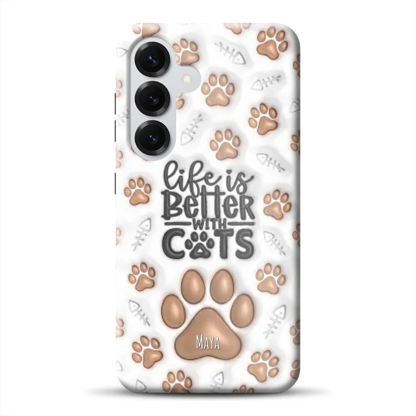 Life is better with Cats - Individuelle Premium Hülle für Samsung