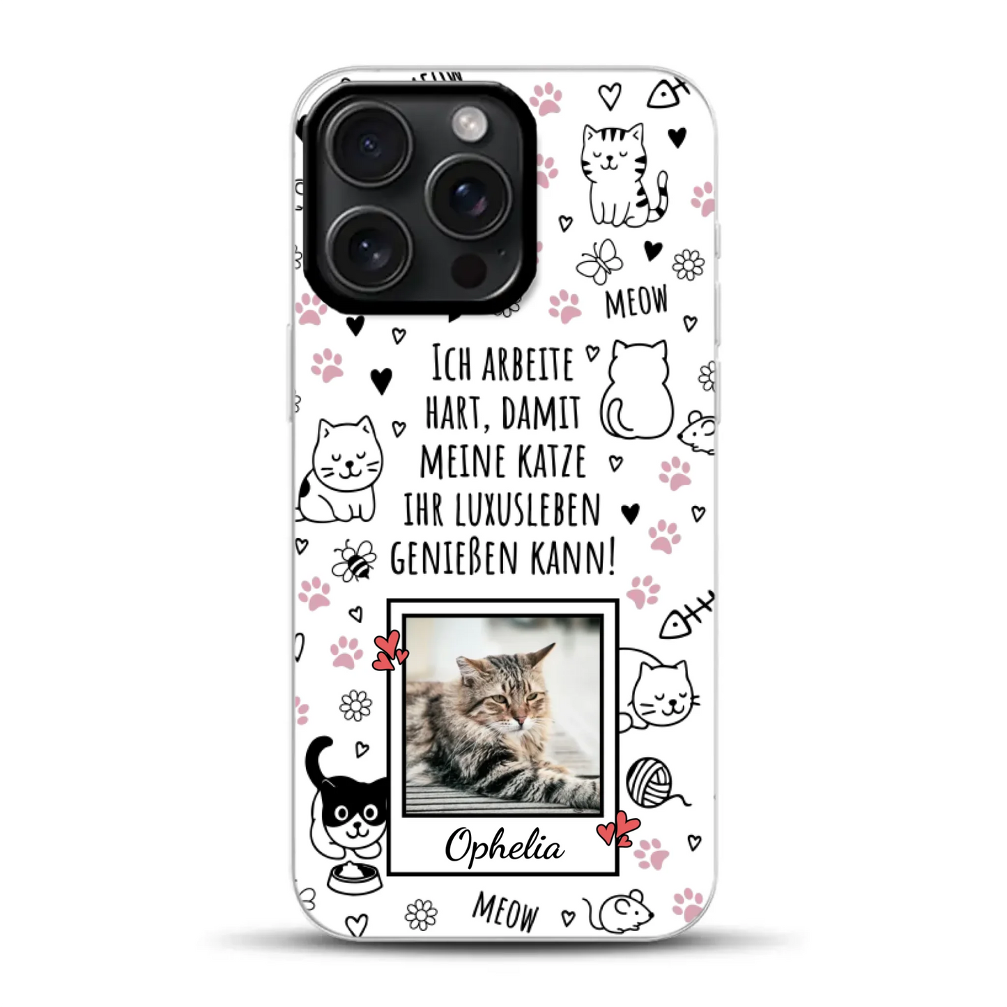 Luxuskatze - Individuelle Hybrid Hülle mit MagSafe