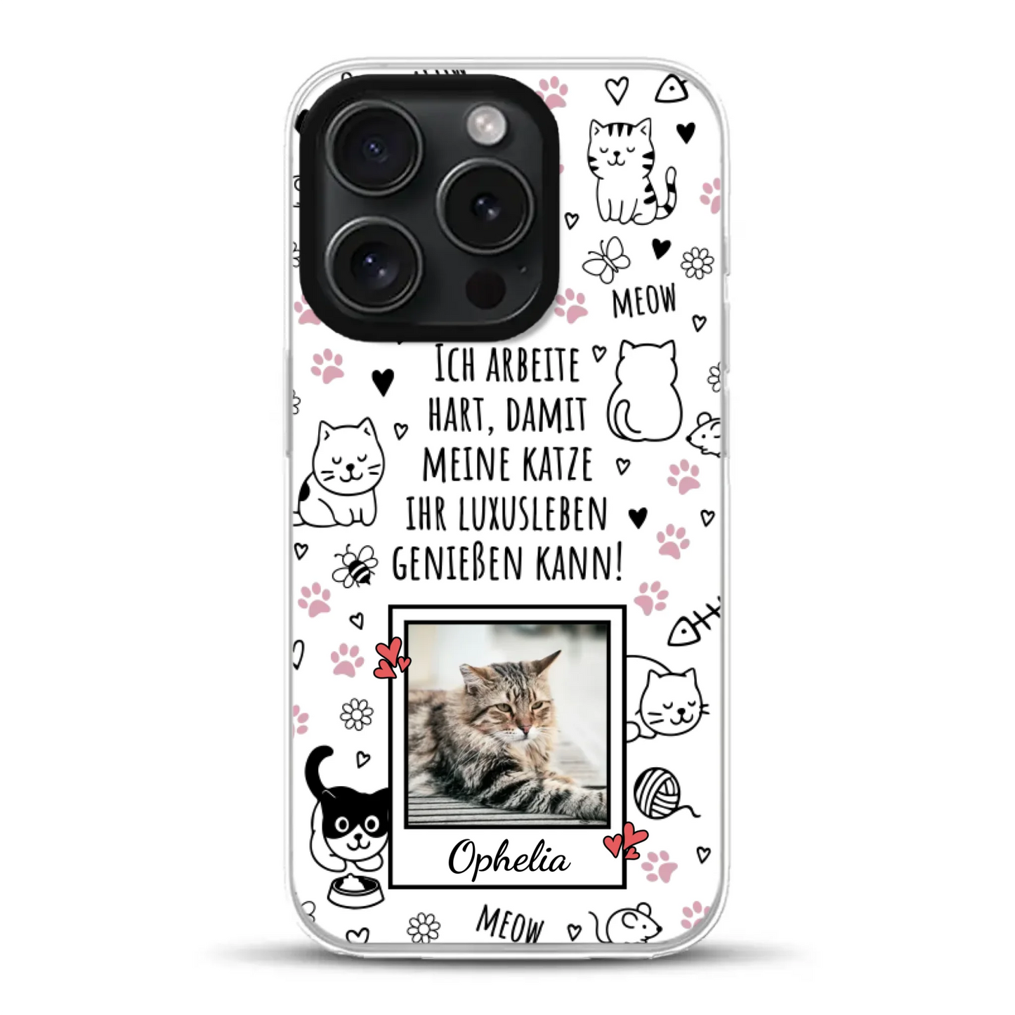 Luxuskatze - Individuelle Hybrid Hülle mit MagSafe