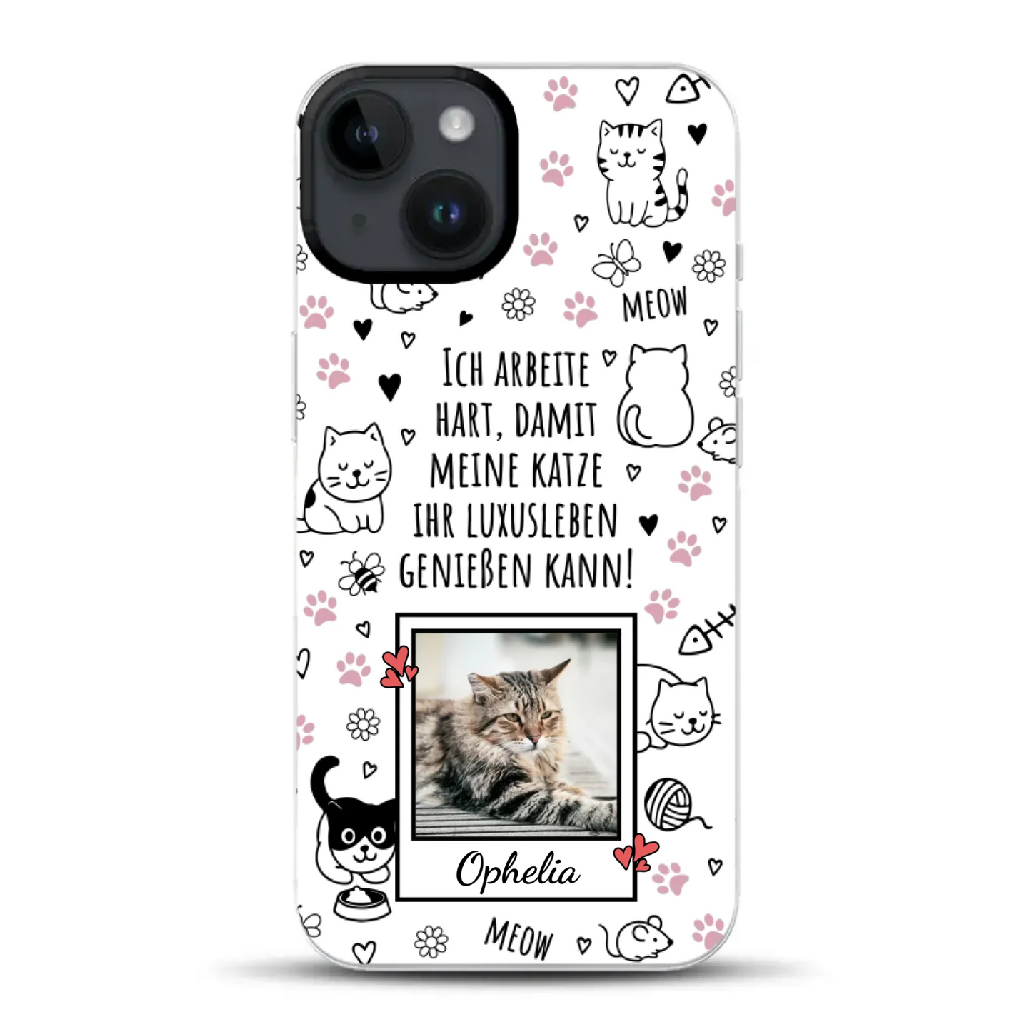 Luxuskatze - Individuelle Hybrid Hülle mit MagSafe