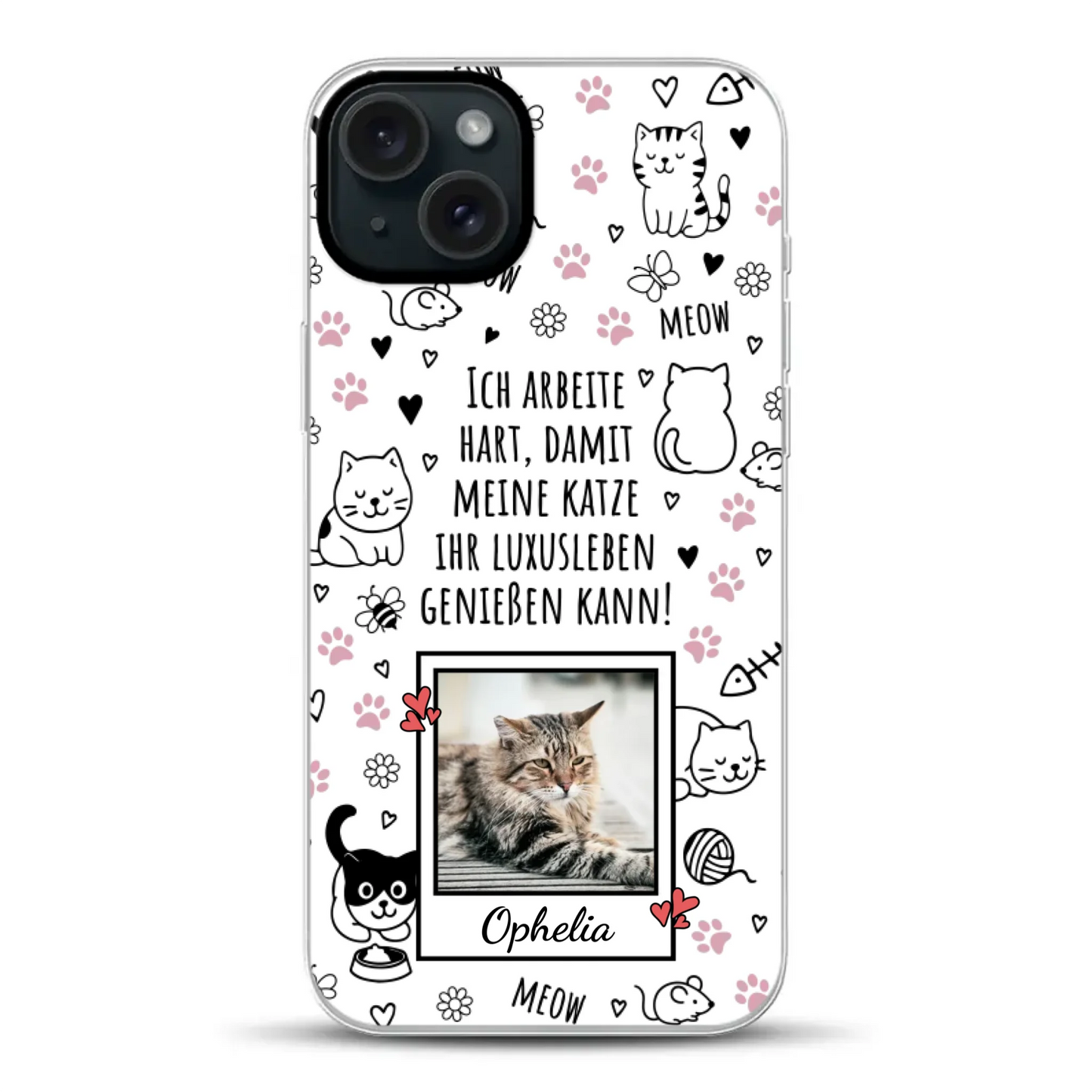 Luxuskatze - Individuelle Hybrid Hülle mit MagSafe