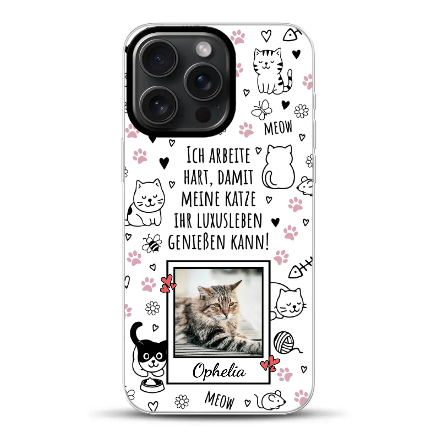 Luxuskatze - Individuelle Hybrid Hülle mit MagSafe